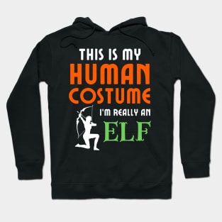 This is My Human Costume I'm Really an Elf Hoodie